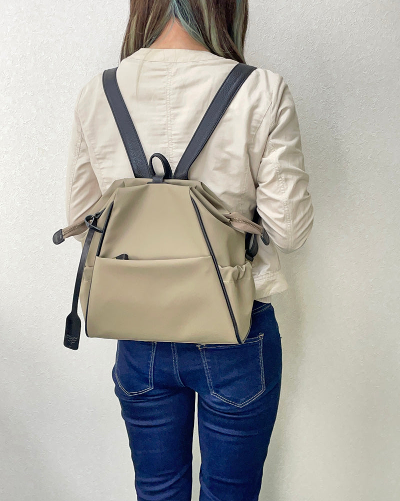 VERDE-ベルデ- 日本製 デューロン×本革リュック 0239