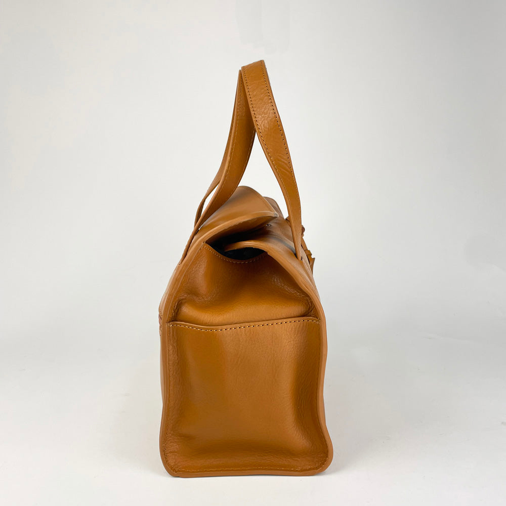 本革 シンプルハンドバッグ 3920