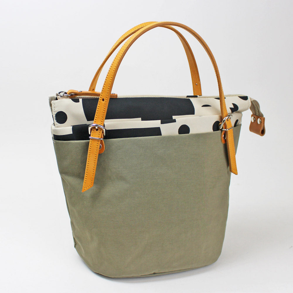 PORTE PORTA-ポルテポルタ- 日本製 本革付属 本革ハンドルナイロンバッグ(S) 0340