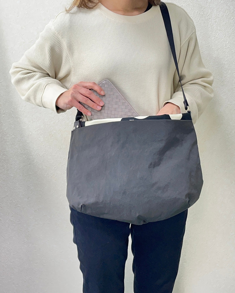 PORTE PORTA-ポルテポルタ- 日本製 本革付属 ナイロンショルダーバッグ 0348