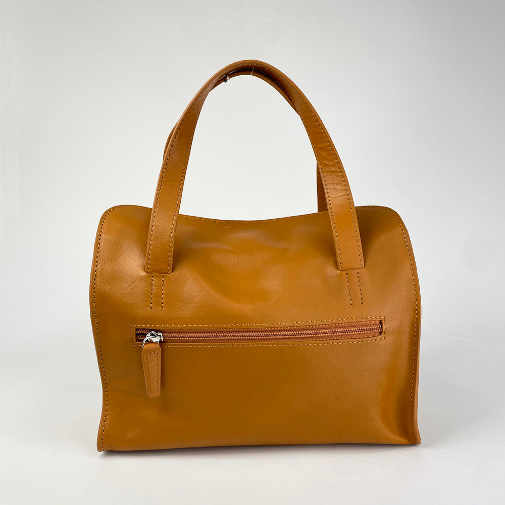 本革 シンプルハンドバッグ 3920