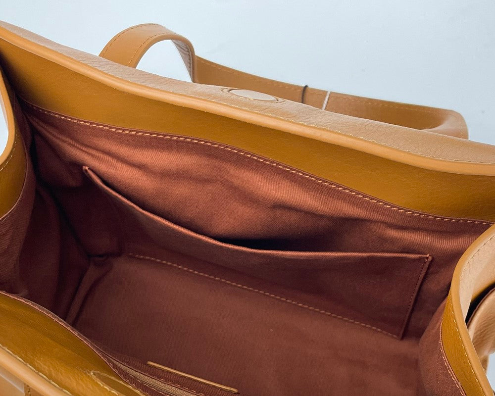 本革 シンプルハンドバッグ 3920