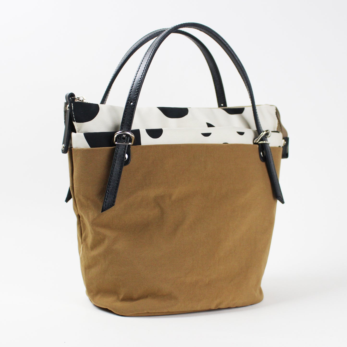 PORTE PORTA-ポルテポルタ- 日本製 本革付属 本革ハンドルナイロンバッグ(S) 0340