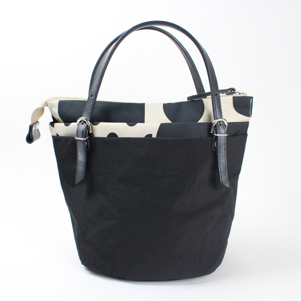 PORTE PORTA-ポルテポルタ- 日本製 本革付属 本革ハンドルナイロンバッグ(S) 0340