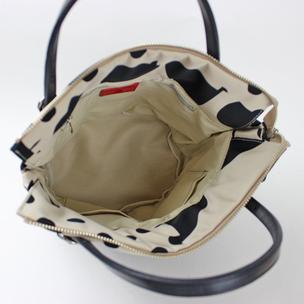 PORTE PORTA-ポルテポルタ- 日本製 本革付属 本革ハンドルナイロンバッグ(S) 0340