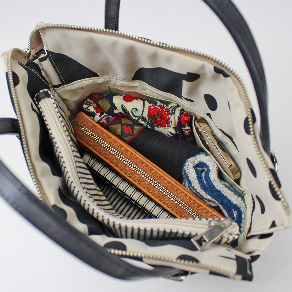 PORTE PORTA-ポルテポルタ- 日本製 本革付属 本革ハンドルナイロンバッグ(S) 0340