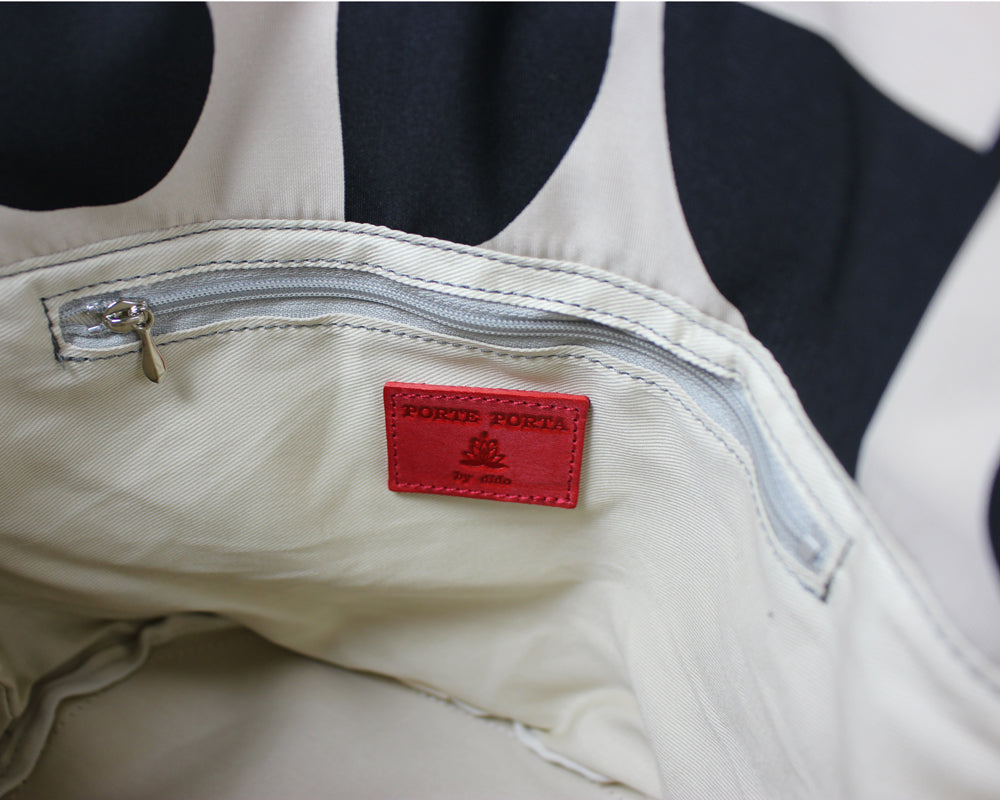 PORTE PORTA-ポルテポルタ- 日本製 本革付属 本革ハンドルナイロンバッグ(S) 0340