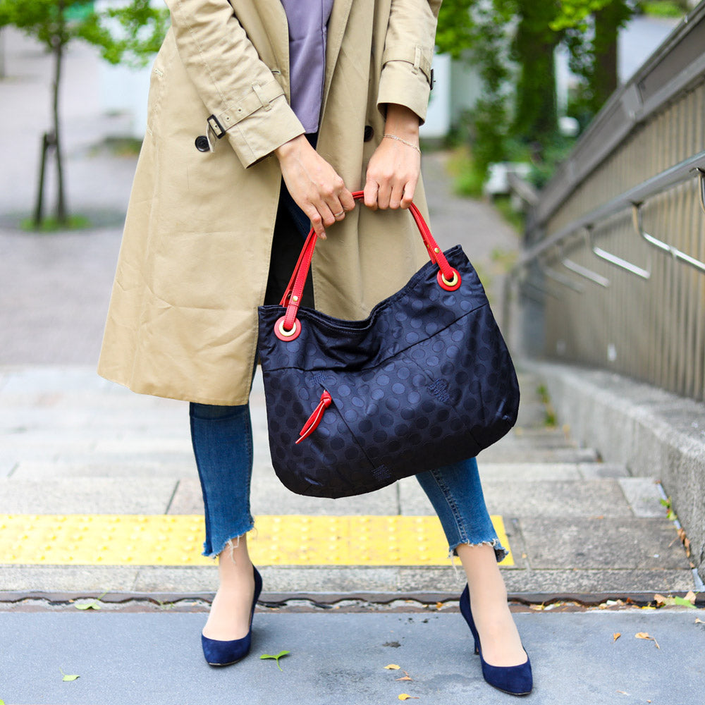 PORTE PORTA-ポルテポルタ- 日本製 本革付属 パターン2本手バッグ(M) A310