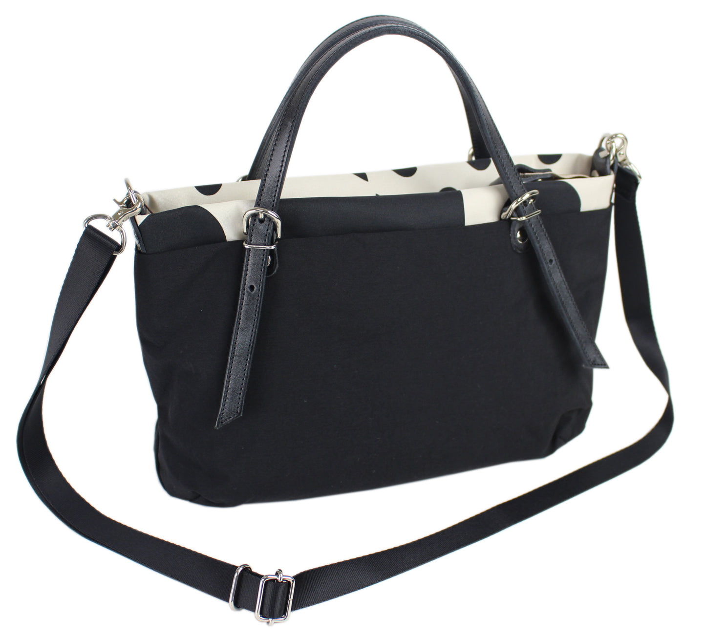 《PORTE PORTA》【日本製】本革付属 ナイロン２WAYバッグ 0364