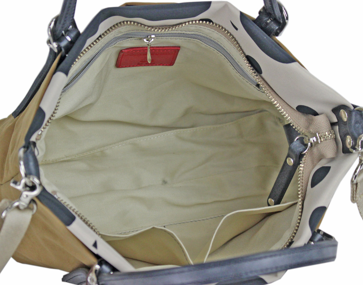 《PORTE PORTA》【日本製】本革付属 ナイロン２WAYバッグ 0364