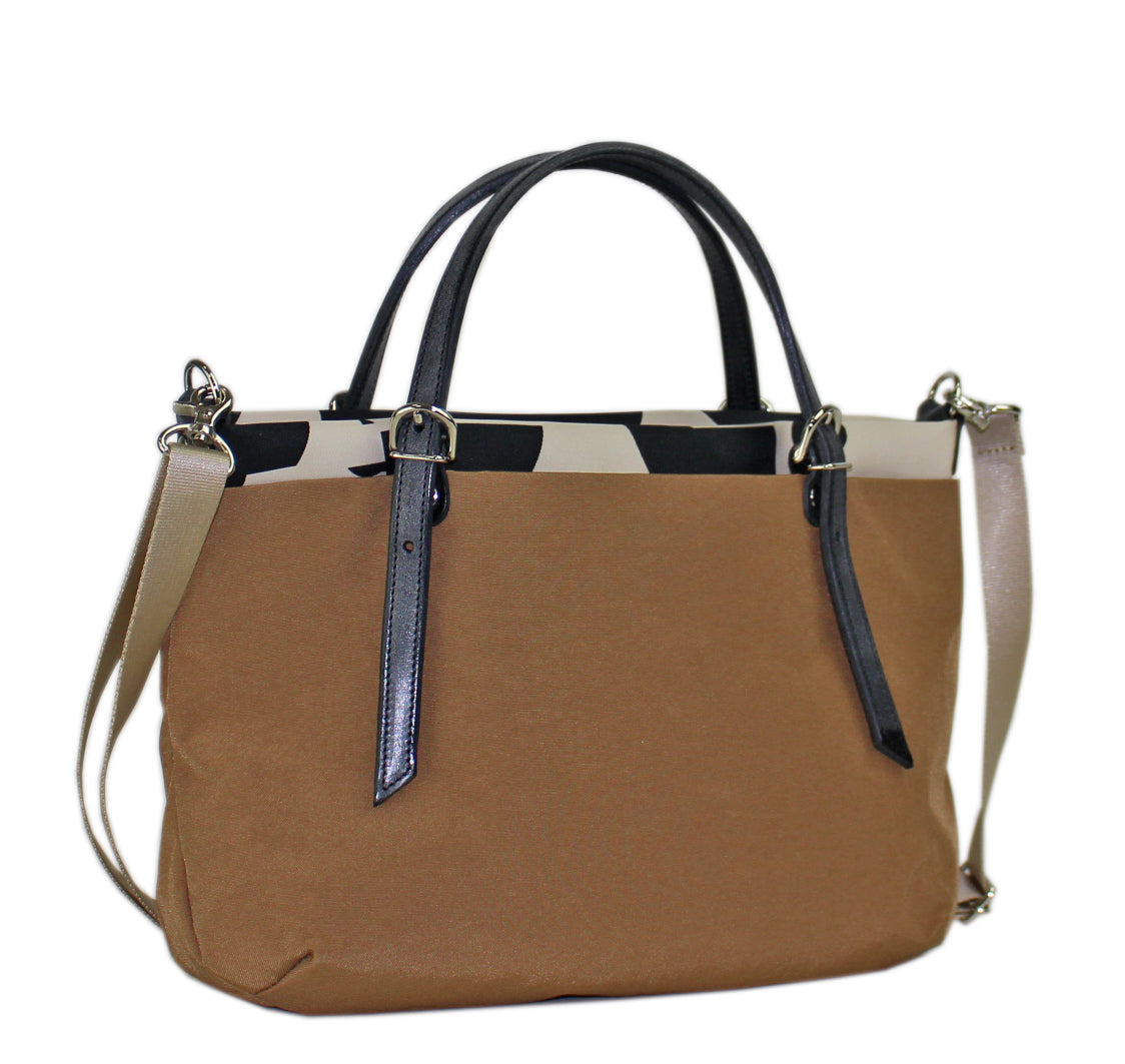 《PORTE PORTA》【日本製】本革付属 ナイロン２WAYバッグ 0364