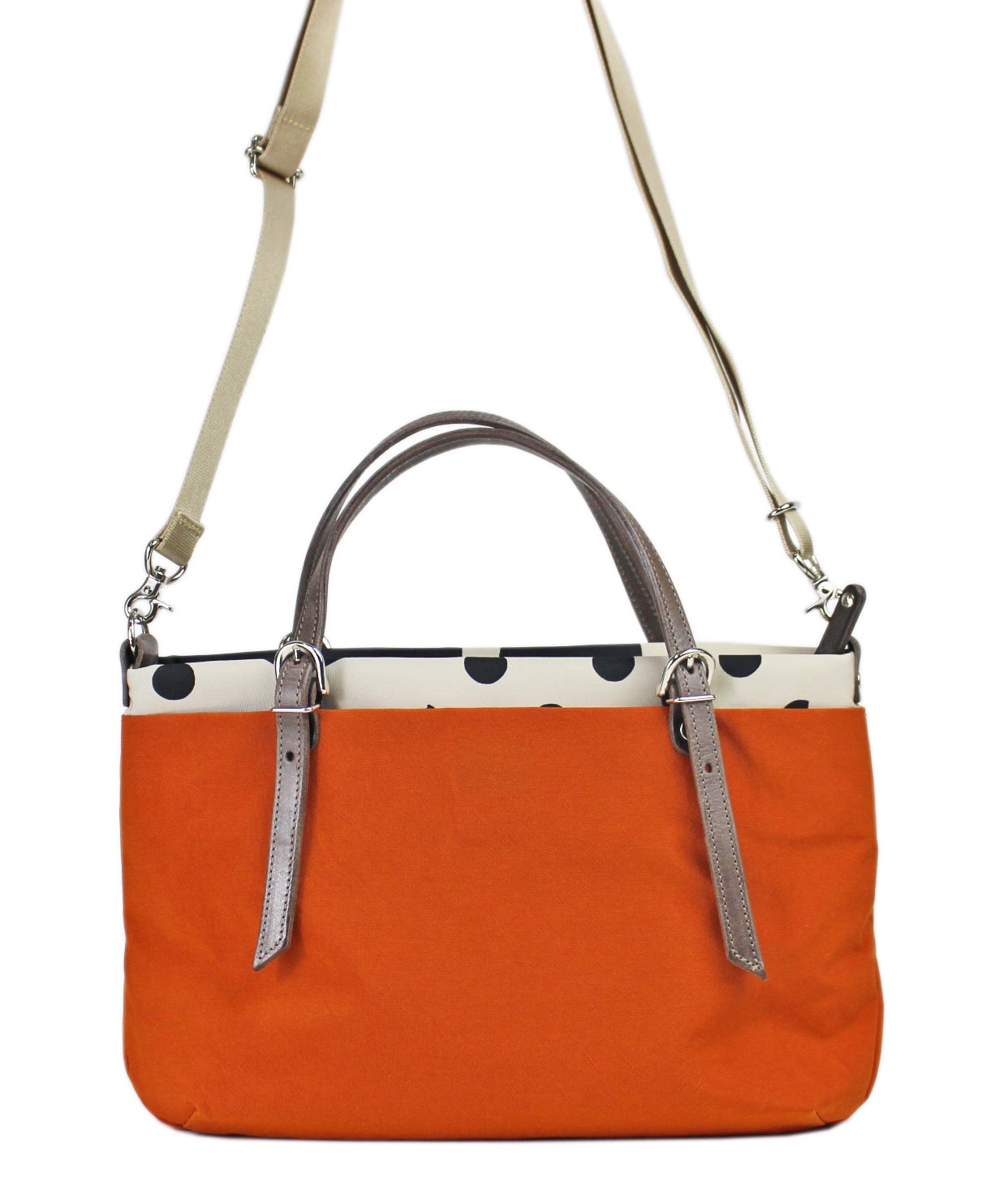 《PORTE PORTA》【日本製】本革付属 ナイロン２WAYバッグ 0364