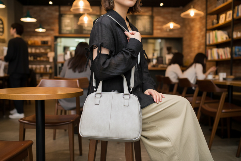 《Bellisue-ベリッシュ-》2WAYがま口ハンドバッグ　6706